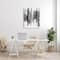 Stupell Industries Vertical Black Ink Strokes Abstract Watercolor Over White Canvas Wall Art